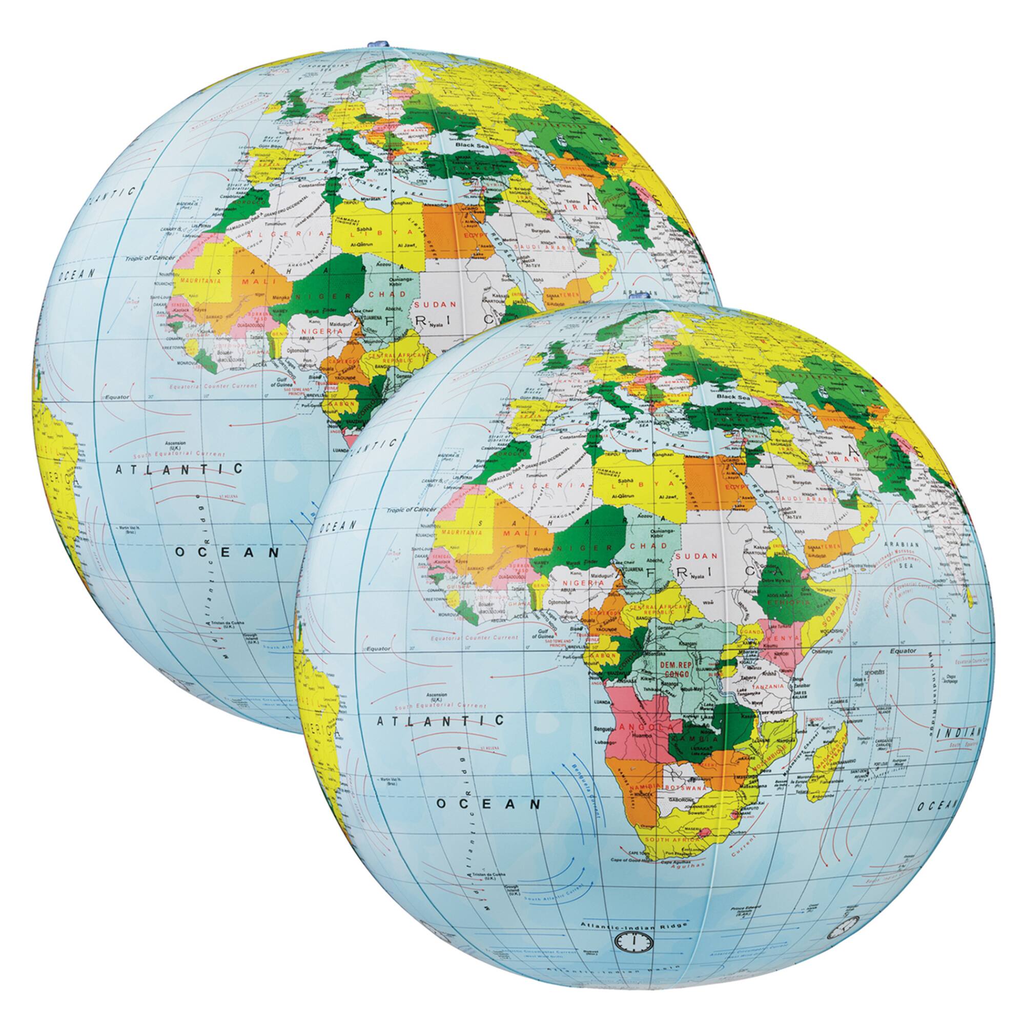 Replogle Globes 16" Political Inflate-a-Globes, 2ct.